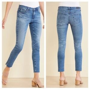 Ag Jeans Adriano Goldschmied The Legging Ankle Skinny Raw Hem Size‎ 31R